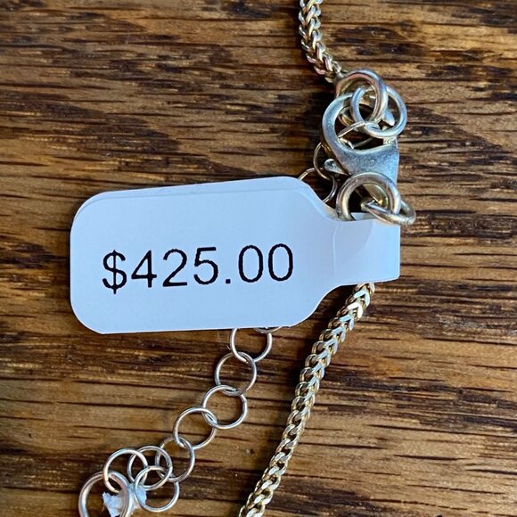 18” Necklace Gold over Sterling Silver 925 with Rubies Jewelry - Picture 6 of 14